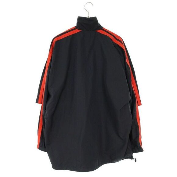 Balenciaga 602278 Tg011 BB Logo Double Sleeve Nylon Zip Blouson Men's 42 - Picture 2 of 3